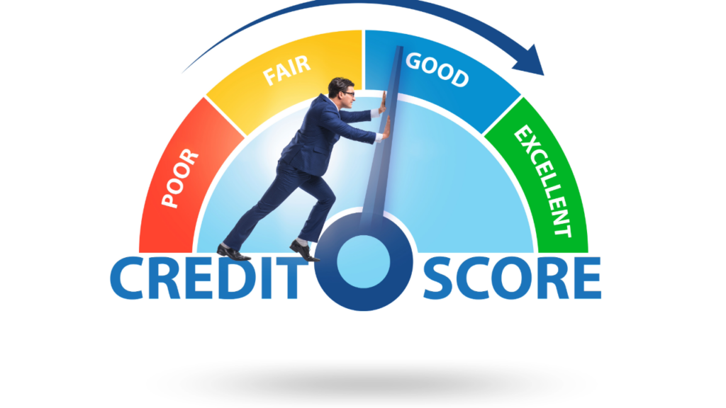 Adobe Stock - Credit Score showing range from Poor to Excellent