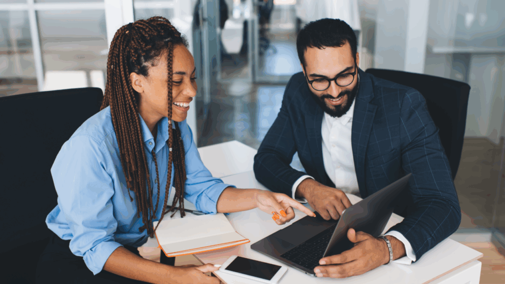 Adobe Stock - Professional Couple working on Laptop